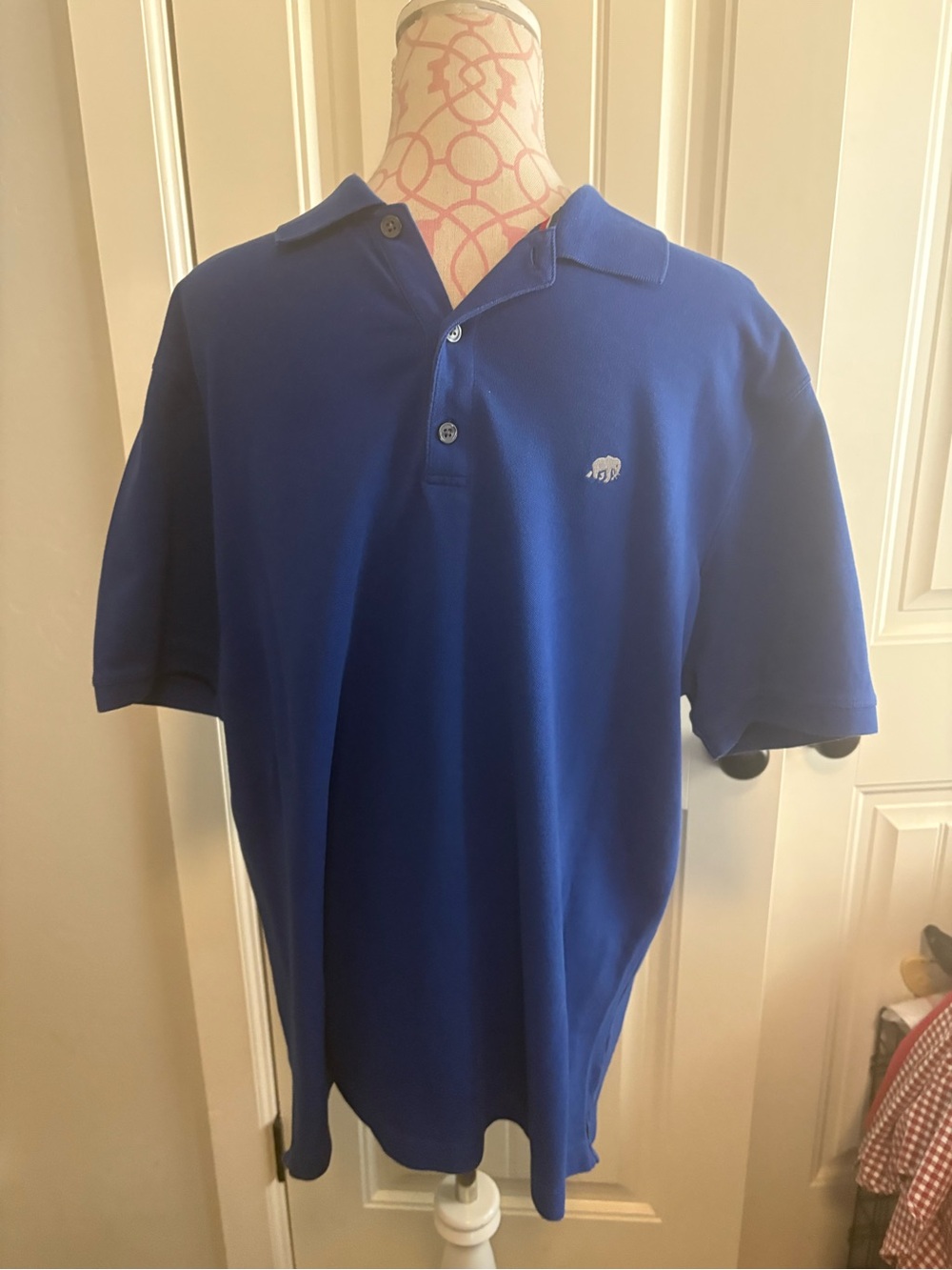 Banana Republic Royal Blue Polo with Embroidered Elephant